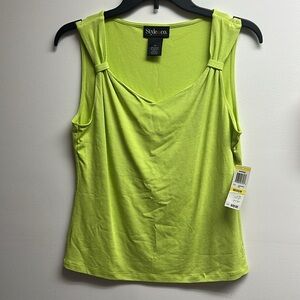 Style & Co. Women's Neon Green Tank Top